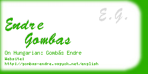 endre gombas business card