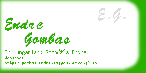 endre gombas business card